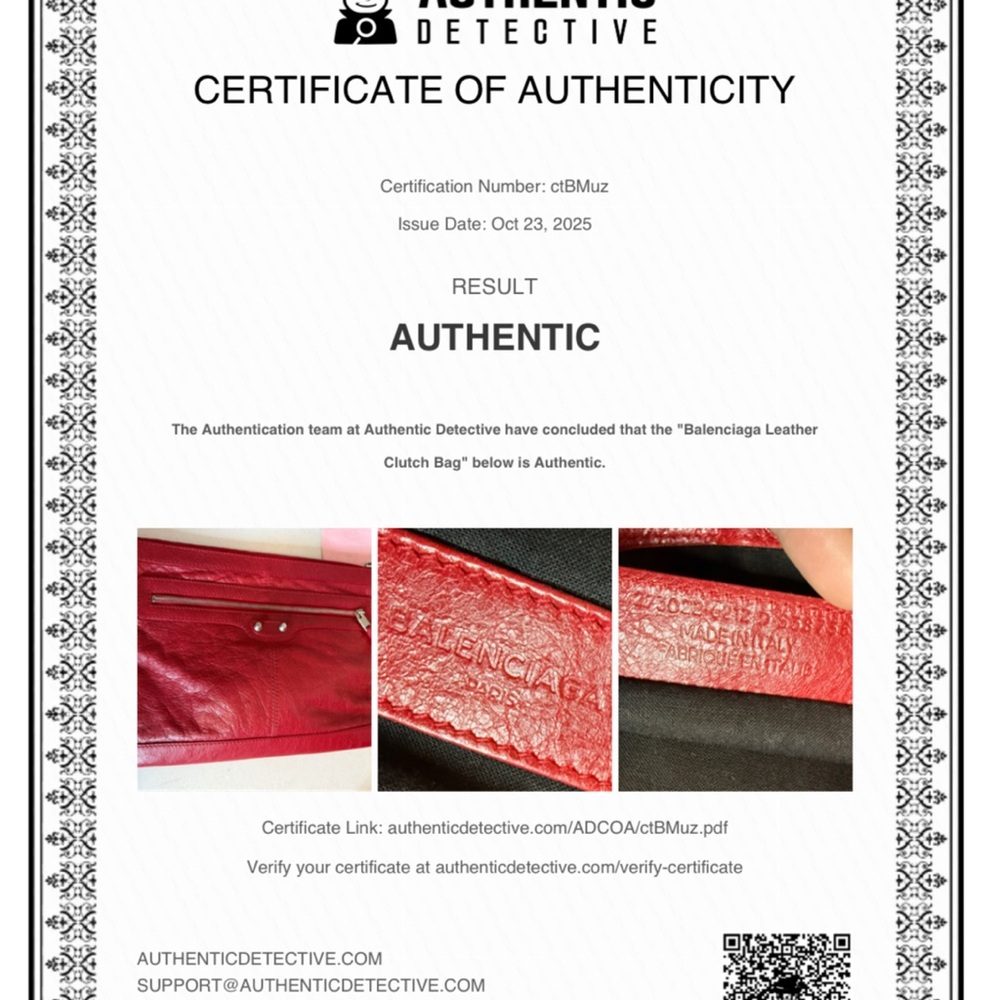 Balenciaga Red Leather Detail - Picture 7 of 7
